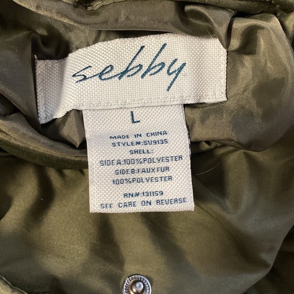 Sebby Olive Green Reversible Jacket - Picture 4 of 4